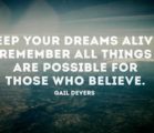 Keep your dream – Motivational